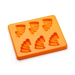 2434025 - Carrots Silicone Food Mold & Lid 6 Portion Orange