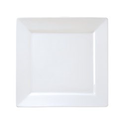 Square Plate White 258mm
