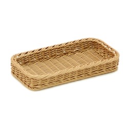 WOVEN BASKET RECT TRAY 310X170X40MM