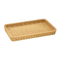 WOVEN BASKET RECT TRAY 600X400X60MM
