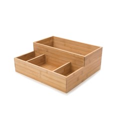 CONDIMENT TRAY LGE BAMBOO 406X375X152MM