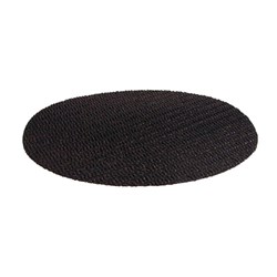 TRAY MAT ROUND MESH NON SLIP 260MM BLK FIT 300MM TRAY (12)