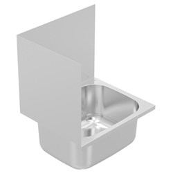 B&F STAINLESS CLEANER SINK 1.2MM LEFT UPSTAND