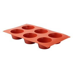 PRO.COOKER MOULD MUFFIN 6 CUP SILICONE GN 1/3 325X175MM (48)