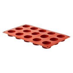 PRO.COOKER MOULD PETIT FOURS RND 15 CUP SILICONE GN 1/3