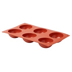 PRO.COOKER MOULD HALF SPHERE 6 CUP SILICONE GN 1/3