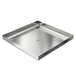 B&F SF6 FABRICATED SHOWER TRAYS 925 X 925 CENTRE WASTE