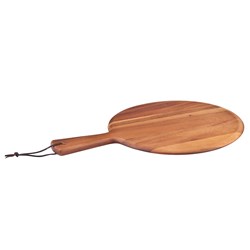 PADDLE BOARD RND ACACIA WOOD 300MM (400MM OVERALL)