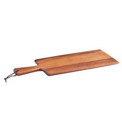 PADDLE BOARD RECT ACACIA WOOD 480MM OVERALL LENGTH