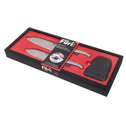 FURI PRO EAST/WEST KNIFE SET 3 PCE INC SHARPENER (3)