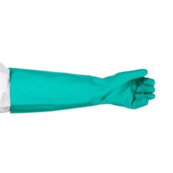 GLOVE NITRILE GREEN LGE 460MM UNLINED (72)