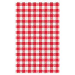 DELI WRAP G/PROOF GINGHAM RED 190X310MM 200SHT/PKT (10)