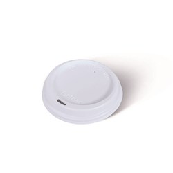 SMOOTH HOT CUP LID WHT SUIT 240ML CUP 1000/CTN