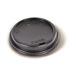 SMOOTH HOT CUP LID BLK SUIT 240ML CUP 1000/CTN