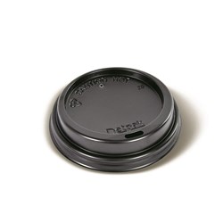 SMOOTH HOT CUP LID BLK SUIT 355& 473ML CUP 1000/CTN