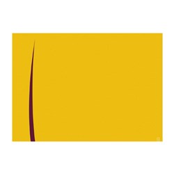 BARI PAPER PLACEMAT YELLOW W/- MAROON 500/PKT (5)