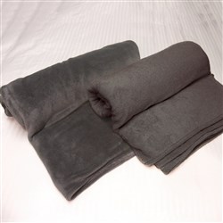 Fleece Blanket King Single Charcoal 2750mm