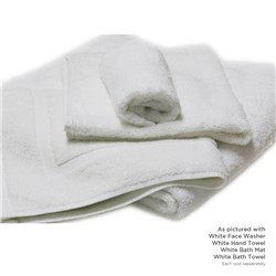 5224105 - Polesy Face Washer Towel White 330mm