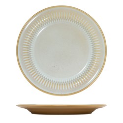 Cottage Round Rim Plate Almond 270mm