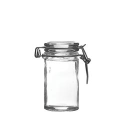 MINI APPETISER ROUND JAR GLASS 63ML W/- LID 45X85MM (12/108)