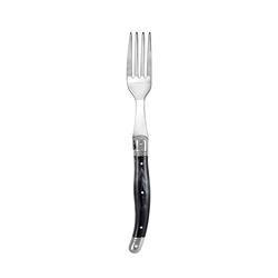 LAGUOILE TABLE FORK BLK MARBLE 225MM (12)