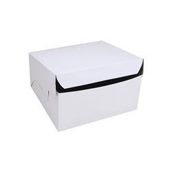 CAKE BOX WHITE 10X10X4'' 100/PKT 500UM