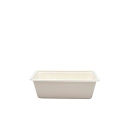 Sugarcane Takeaway Container Lid White Suits 280-630ml