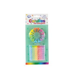 Birthday Candles with Flower Holder