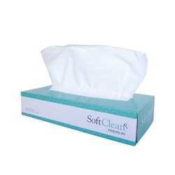 3601100 - Soft Clean Premium Facial Tissue 2 Ply White